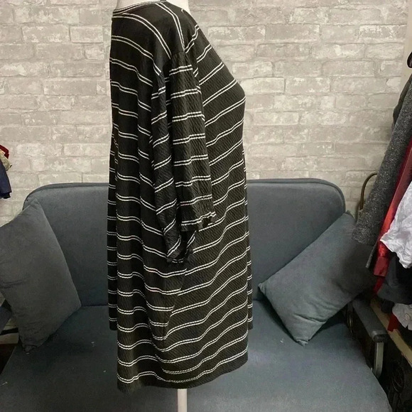 Calvin Klein black & cream shirt top - Picture 4 of 13